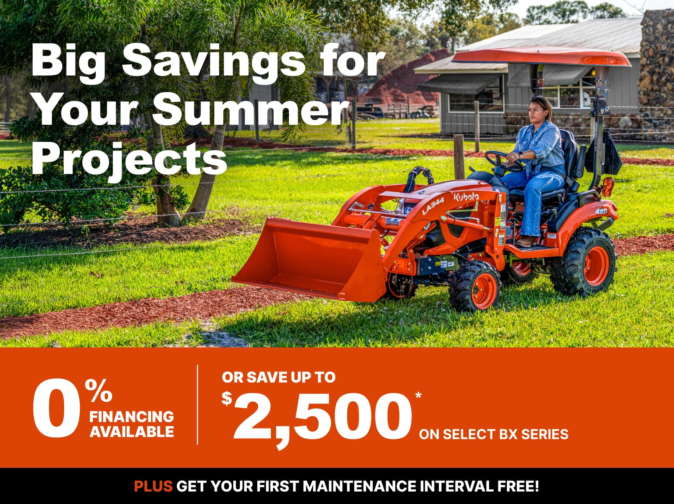 Save on Select BX Series Tractors
