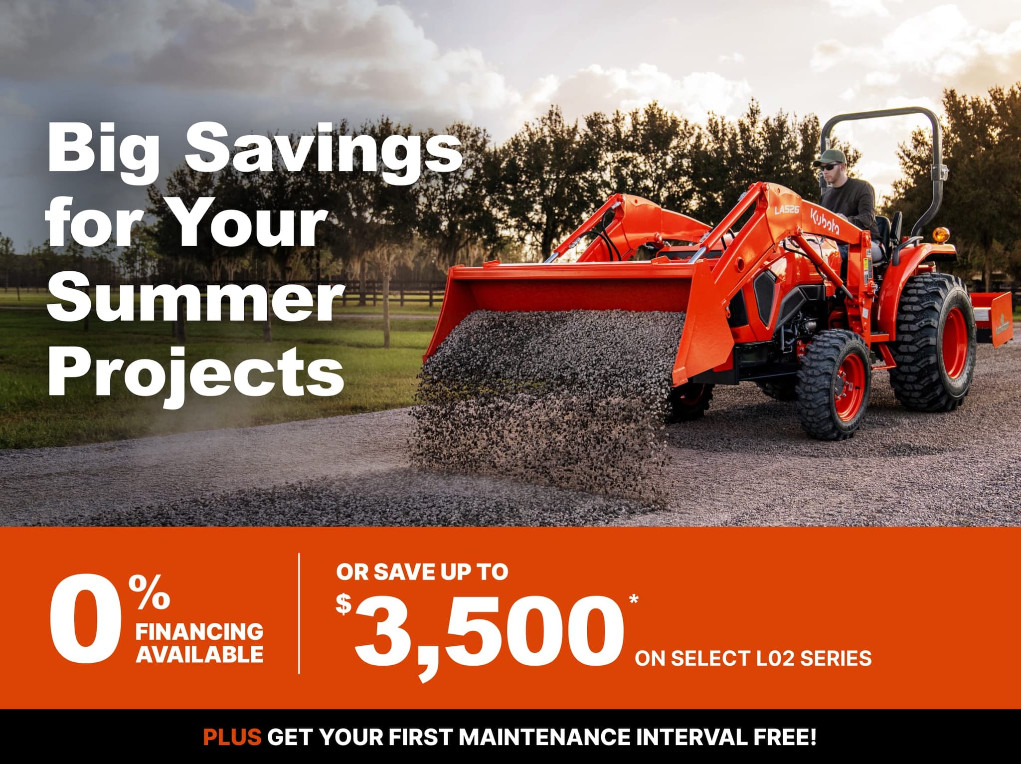Save on Select L2502 Series Tractors