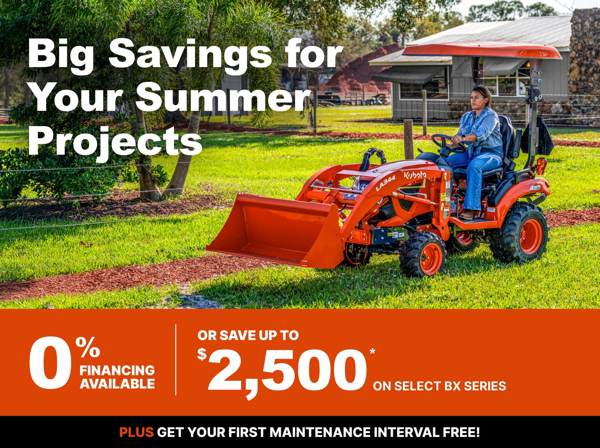 Save on Select BX Series Tractors